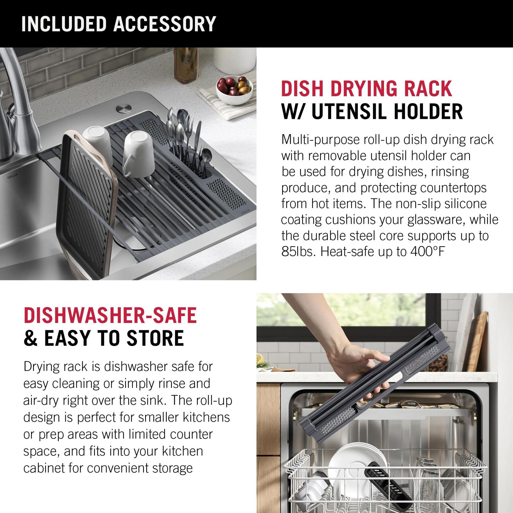 33&rdquo; Workstation&nbsp;Drop-In Top Mount&nbsp;Double&nbsp;Bowl&nbsp;16 Gauge Stainless Steel&nbsp;Kitchen Sink&nbsp;with&nbsp;WorkFlow&trade; Ledge and Accessories